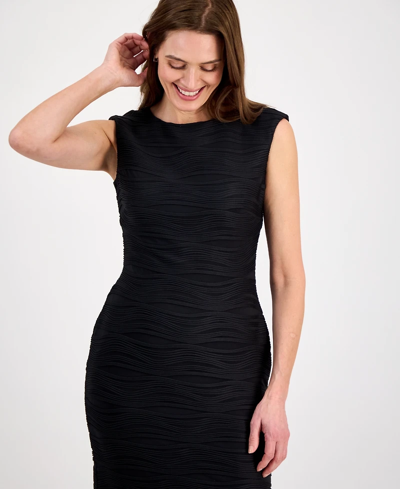 Kasper Women's Wave Knit Sheath Dress