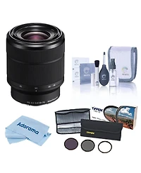 Sony Fe 28-70mm f/3.5-5.6 Oss Lens, Bundle with 55mm Essentials Filter Kit, Cleaning Kit and Cleaning Cloth