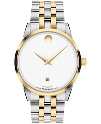 Movado Men's Museum Classic Swiss Automatic Stainless Steel Light Yellow Pvd Steel Watch, 40mm