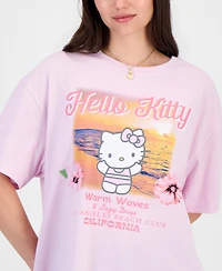Grayson Threads, The Label Juniors' Hello Kitty Beachy Graphic Boyfriend T-Shirt