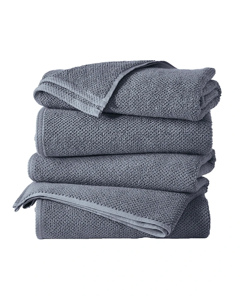 Linery & Co. Cotton Textured -Piece Bath Towel Set