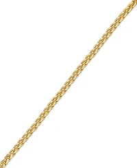 Esquire Men's Jewelry Wheat Link Chain Necklace in 14k Gold-Plated Sterling Silver