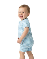 Motette Baby Boys Harbor Gingham Bamboo Sleeper