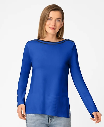 Melissa Paige Women's Boat Neck Sweater, Macy's Excusive