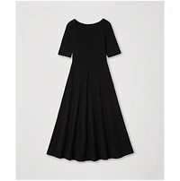 Pact Women's Organic Cotton Fit & Flare Scoop Midi Dress