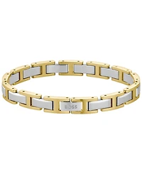 Hugo Boss Men Nolan Stainless Steel Ionic Plated Thin Gold Steel Bracelet