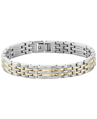 Hugo Boss Men Wesley Stainless Steel Ionic Plated Thin Gold Steel Bracelet