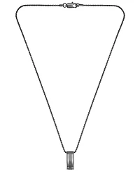 Hugo Boss Men Brooks Ionic Plated Black Steel Necklace