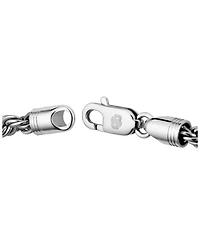 Hugo Boss Men Myles Ionic Plated Antique Silver Steel Necklace