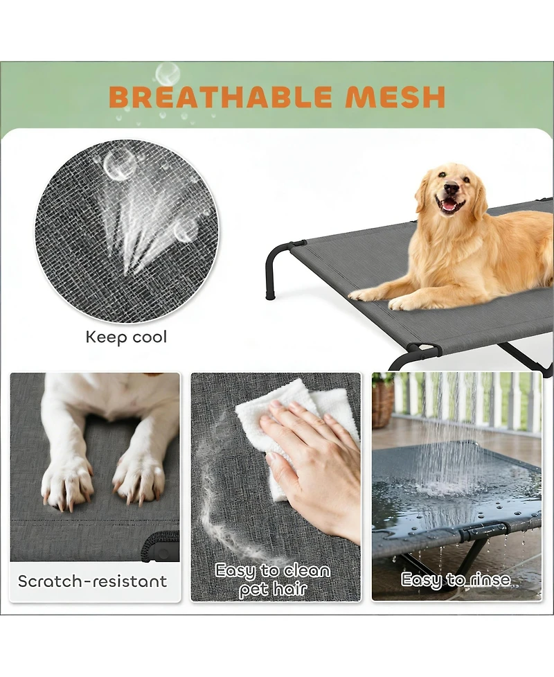 Aostirmotor Elevated Pet Sofa Bed - Modern Raised Lounge for Large Dogs