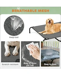 Aostirmotor Elevated Pet Sofa Bed - Modern Raised Lounge for Large Dogs