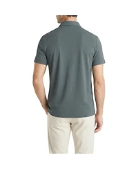 Level 7 Men's Office-Leisure Collection Button Front Seamless Short Sleeve Shirt