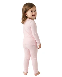 Motette Girls Peony Stripe Pajama Set