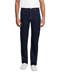 Lands' End Men's Stretch Comfort Waist Classic Fit Forever Blue Jean