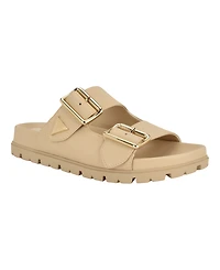 Guess Women's Fasten Double-Buckle Footbed Sandals