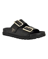 Guess Women's Fasten Double-Buckle Footbed Sandals