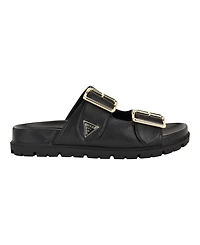Guess Women's Fasten Double-Buckle Footbed Sandals