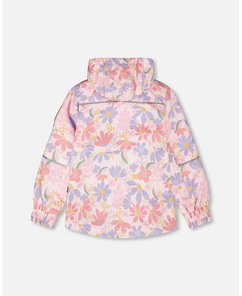 Deux par Big Girls Two-Piece Mid-Season Outerwear Set Flower Print