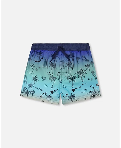 Deux par Boys Boardshorts Beach Print
