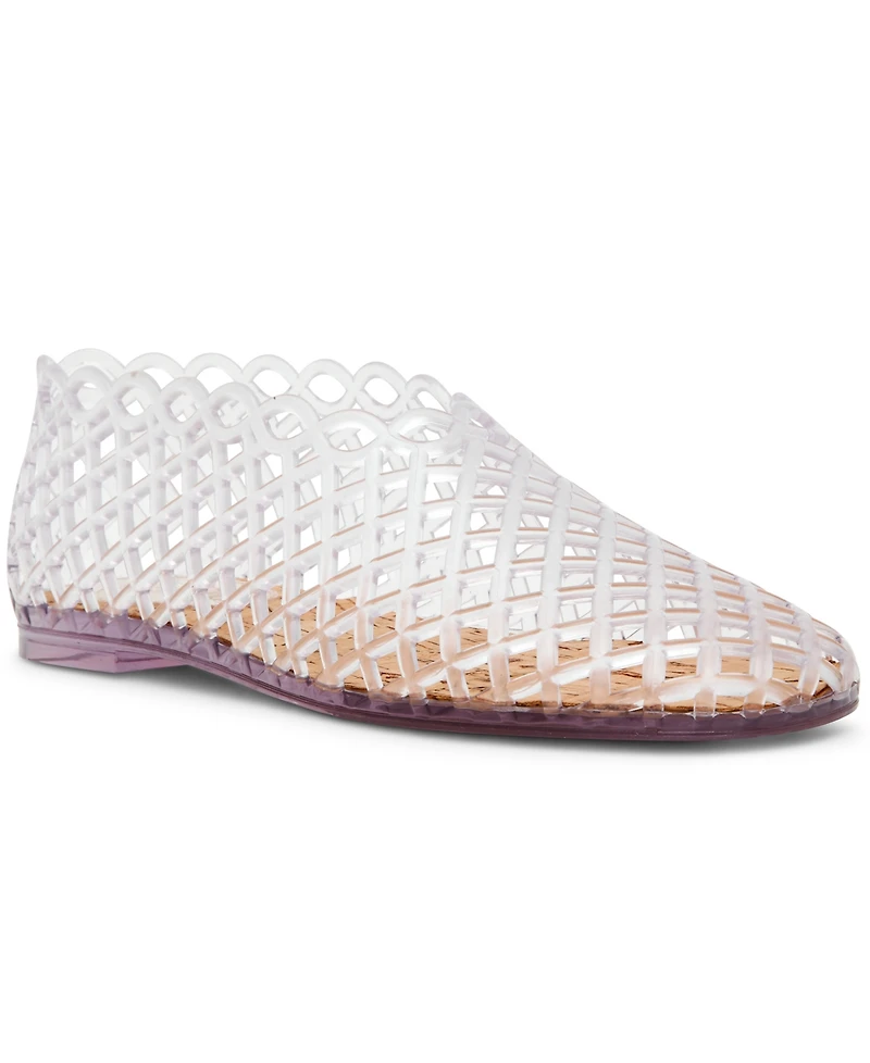 Steve Madden Women's Grove Caged Jelly Slip-On Flats