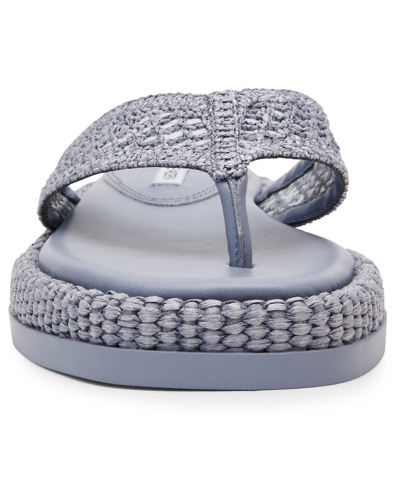 Steve Madden Women's Bella Flatform Slip-On Thong Sandals