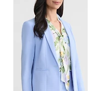 Kasper Women's Stretch Crepe One-Button Panel Seamed Jacket