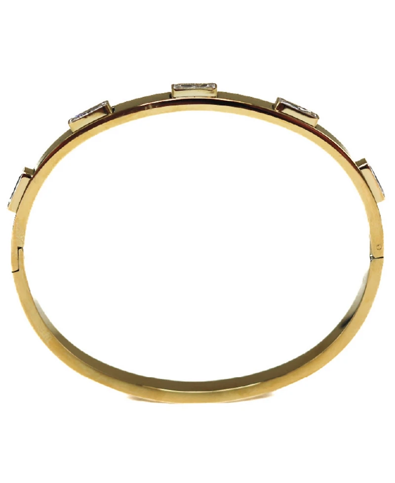 Lola Ade Aurora Gold-Tone Baguette Bangle Bracelet