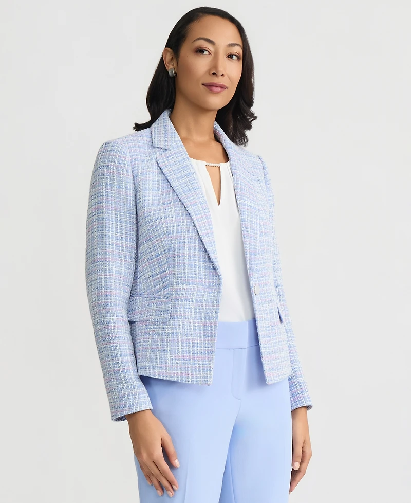 Kasper Women's Tweed One-Button Jacket