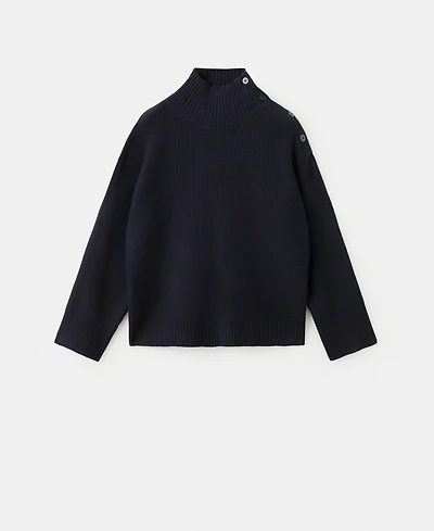 Mango Women's Buttons Perkins-Neck Sweater