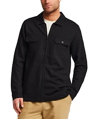 Vintage & Black Men's Regular-Fit Full-Zip Jacket
