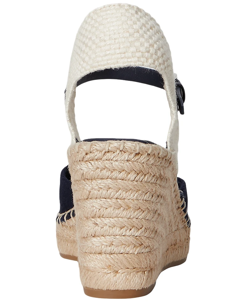 Lauren Ralph Women's Robby Canvas and Jute Espadrilles