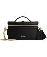 Coach Chain Strap Leather Mini Trail Bag