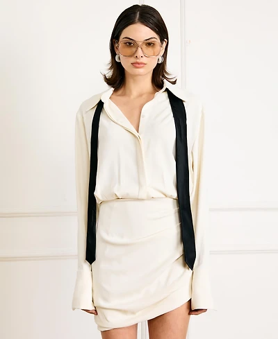 Line & Dot Women's Adelaide Collared Shirt Dress