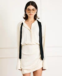 Line & Dot Women's Adelaide Collared Shirt Dress