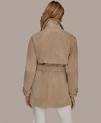 Donna Karan New York Women's Double Breasted Belted Trench Coat