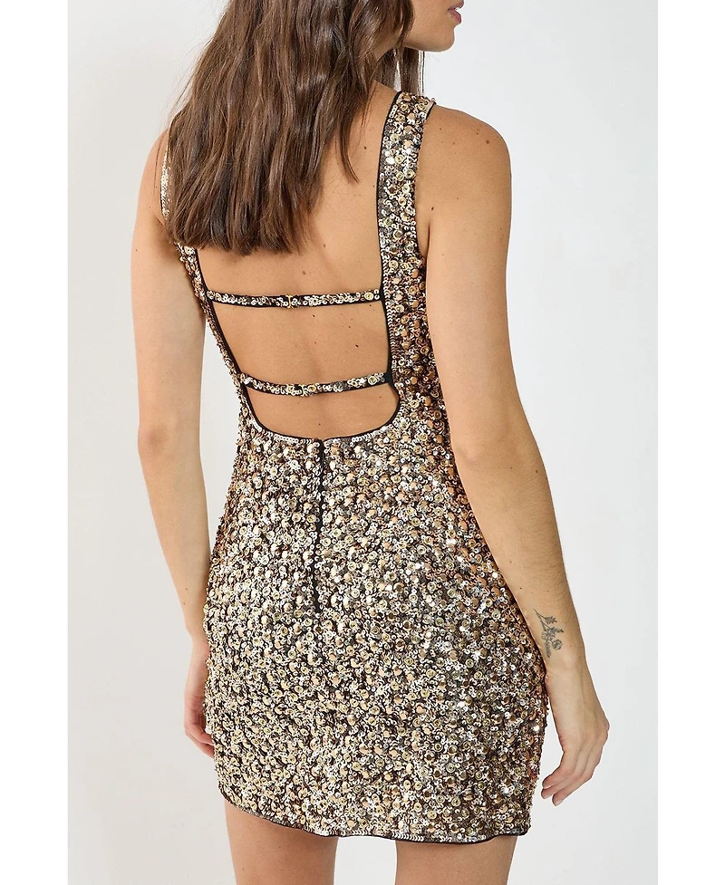 Nasty Gal Women's Strappy Back Mini Dress