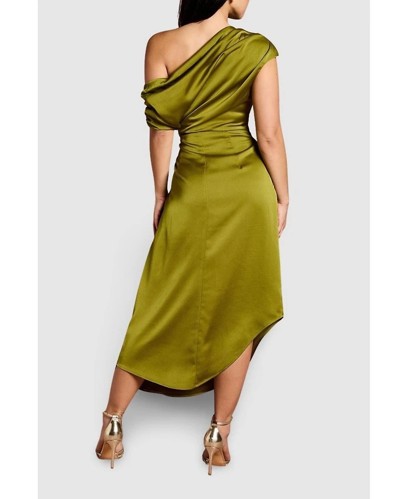 Coast Women's Satin One Shoulder Midi Dress