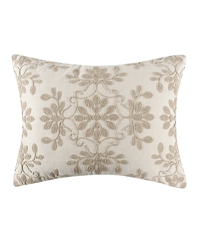 Levtex Home Alessio Crewel Stitch Decorative Pillow, 14" x 18"