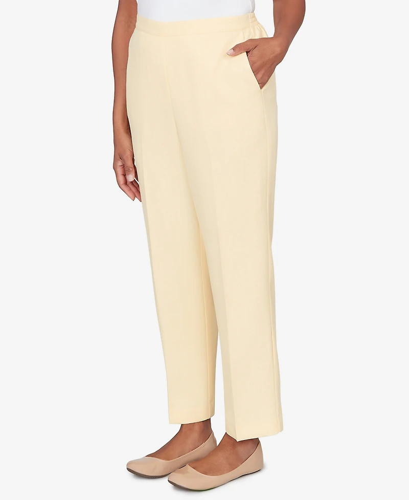 Alfred Dunner Women's Al Fresco Tailored Flat Front Slant Pocket Pant