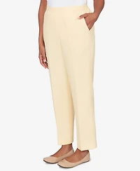 Alfred Dunner Women's Al Fresco Tailored Flat Front Slant Pocket Pant