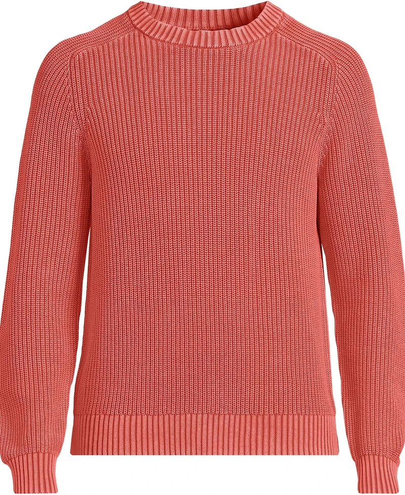 Lands' End Men's Long Sleeve Sunwashed Drifter Sweater