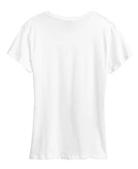 Hybrid Apparel Women's Instant Message Flower Afro Short Sleeve Graphic T-Shirt