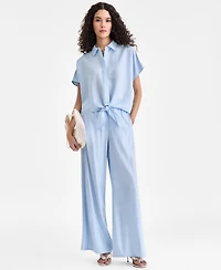 I.n.c. International Concepts Women's Tie-Front Blouse, Exclusively at Macy's