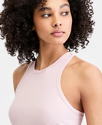 Id Ideology Women's Ribbed High-Neck Tank Top, Macy's Exclusive