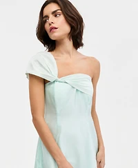 Donna Karan New York Women's Asymmetric-Neck One-Shoulder Gown