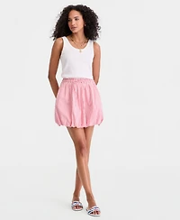 On 34th Women's Jenna Stripe Bubble-Hem Mini Skirt, Macy's Exclusive
