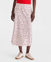 On 34th Women's Printed Midi Slip Skirt, Macy's Exclusive