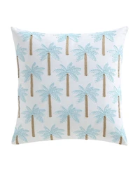 Levtex Home Boracay Stripe Crewel Stitch Decorative Pillow, 18" x 18"