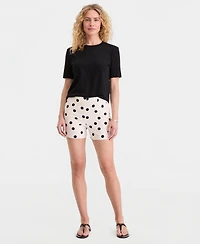 On 34th Women's Dot-Print Side-Zip Shorts, Macy's Exclusive