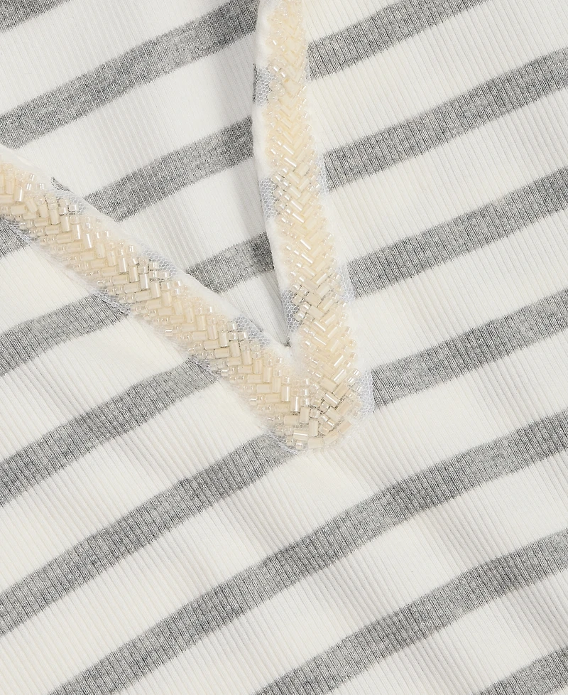 On 34th Women's Embellished Rib Polo Top, Macy's Exclusive